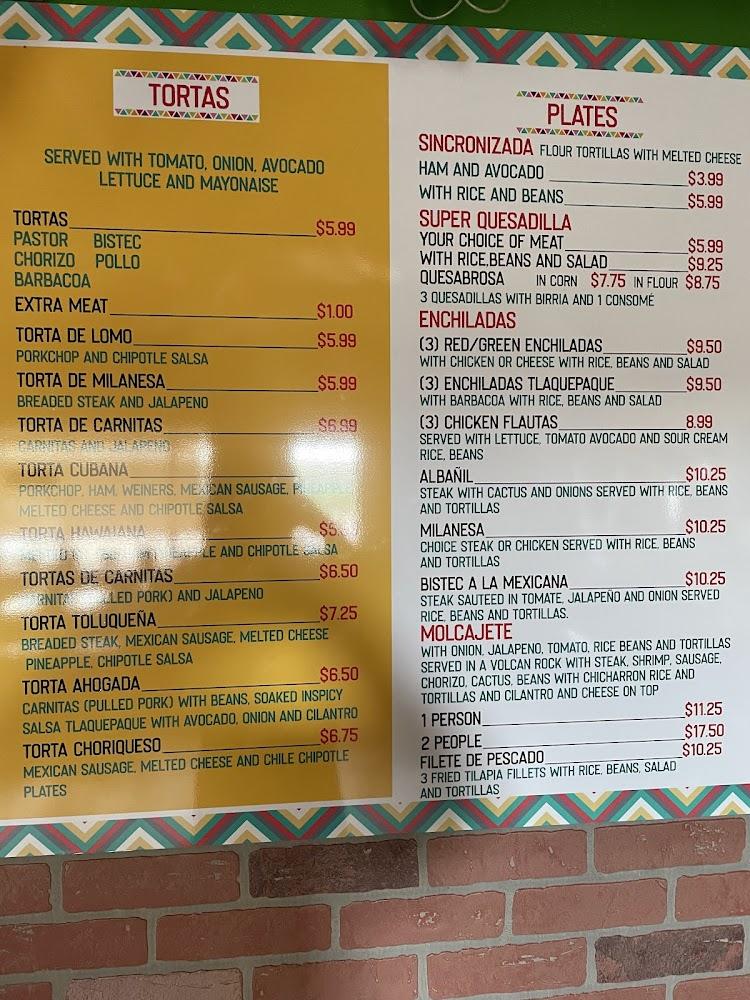 Cosina Mexicana Menu image 4